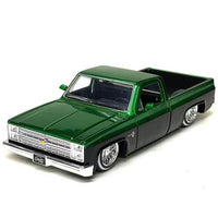 Street Low Lowriders 1985 Chevrolet C-10 Metallic Green & Black 1/24