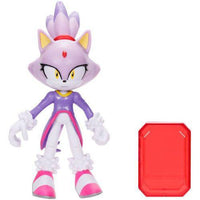 Blaze Sonic the Hedgehog with Sol Emerald Hammer Action Figure 4"