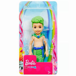 Green Male Mermaid Barbie Dreamtopia Chelsea Doll 5.5"