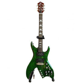 B.C. Rich® Bitch Green Slash Guns'N Roses Miniature Guitar Replica Collectible