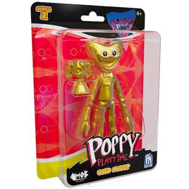 Gold Huggy Poppy Playtime Action Figure 5"