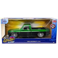 Street Low Lowriders 1985 Chevrolet C-10 Metallic Green & Black 1/24