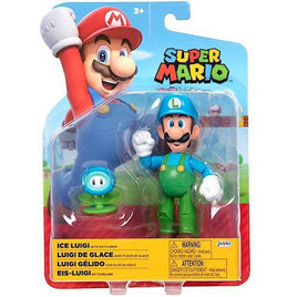 Ice Luigi Super Mario 4" Nintendo Action Figure