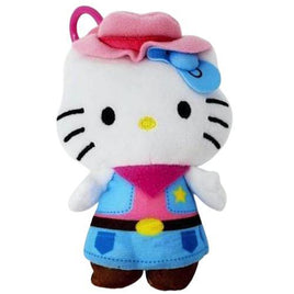 Hello Kitty & Friends Cowgirl Hello Kitty Plush Dangler 4"